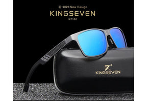 Kit Óculos de Sol Polarizado KINGSEVEN | Armação de Alumínio | Proteção UV400