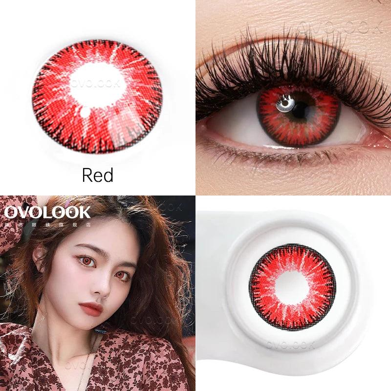 Lentes de Contato Coloridas OVOLOOK para Fantasia Cosplay Halloween III