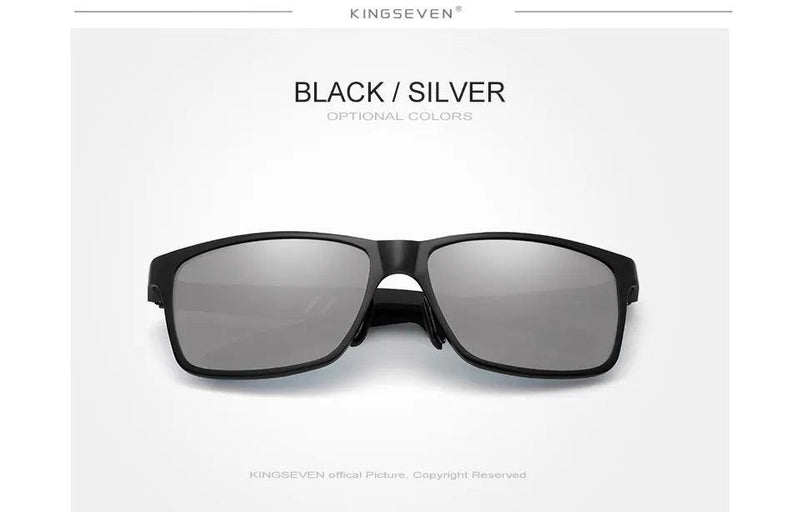 Kit Óculos de Sol Polarizado KINGSEVEN | Armação de Alumínio | Proteção UV400