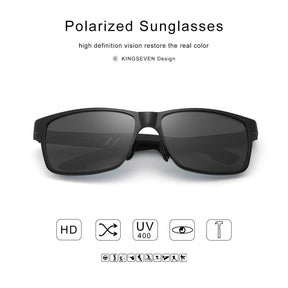 Kit Óculos de Sol Polarizado KINGSEVEN | Armação de Alumínio | Proteção UV400