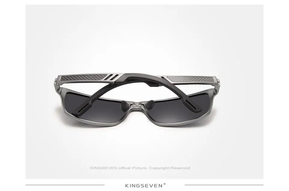 Kit Óculos de Sol Polarizado KINGSEVEN | Armação de Alumínio | Proteção UV400