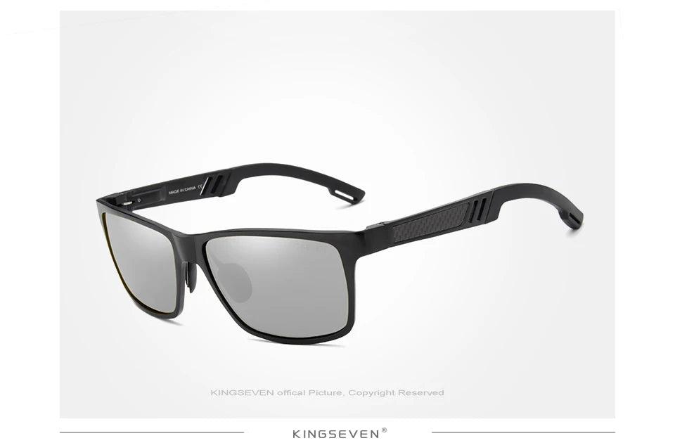 Kit Óculos de Sol Polarizado KINGSEVEN | Armação de Alumínio | Proteção UV400