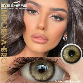50% de DESCONTO | Lentes de Contato Coloridas Super Macias e Confortáveis Olhos Naturais