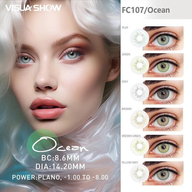 Lentes de Contato Coloridas VISUASHOW OCEAN Series