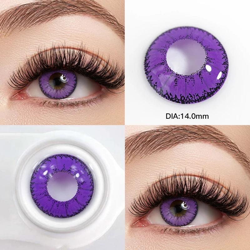Lentes de Contato Coloridas para Halloween Fantasia Cosplay OVOLOOK