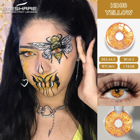 Lentes Coloridas para Halloween Cosplay Fantasia Boo