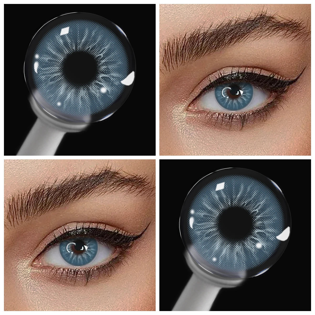 Lentes de Contato Coloridas Fantasia/Cosplay Olhos Naturais