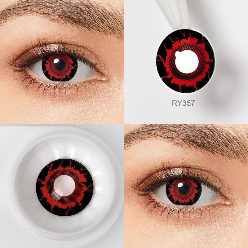 Lentes de Contato Coloridas Kokomi para Cosplay Fantasia Halloween