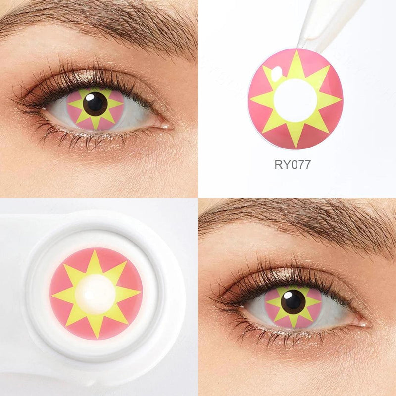 Lentes de Contato para Halloween Cosplay Fantasia Estrelas