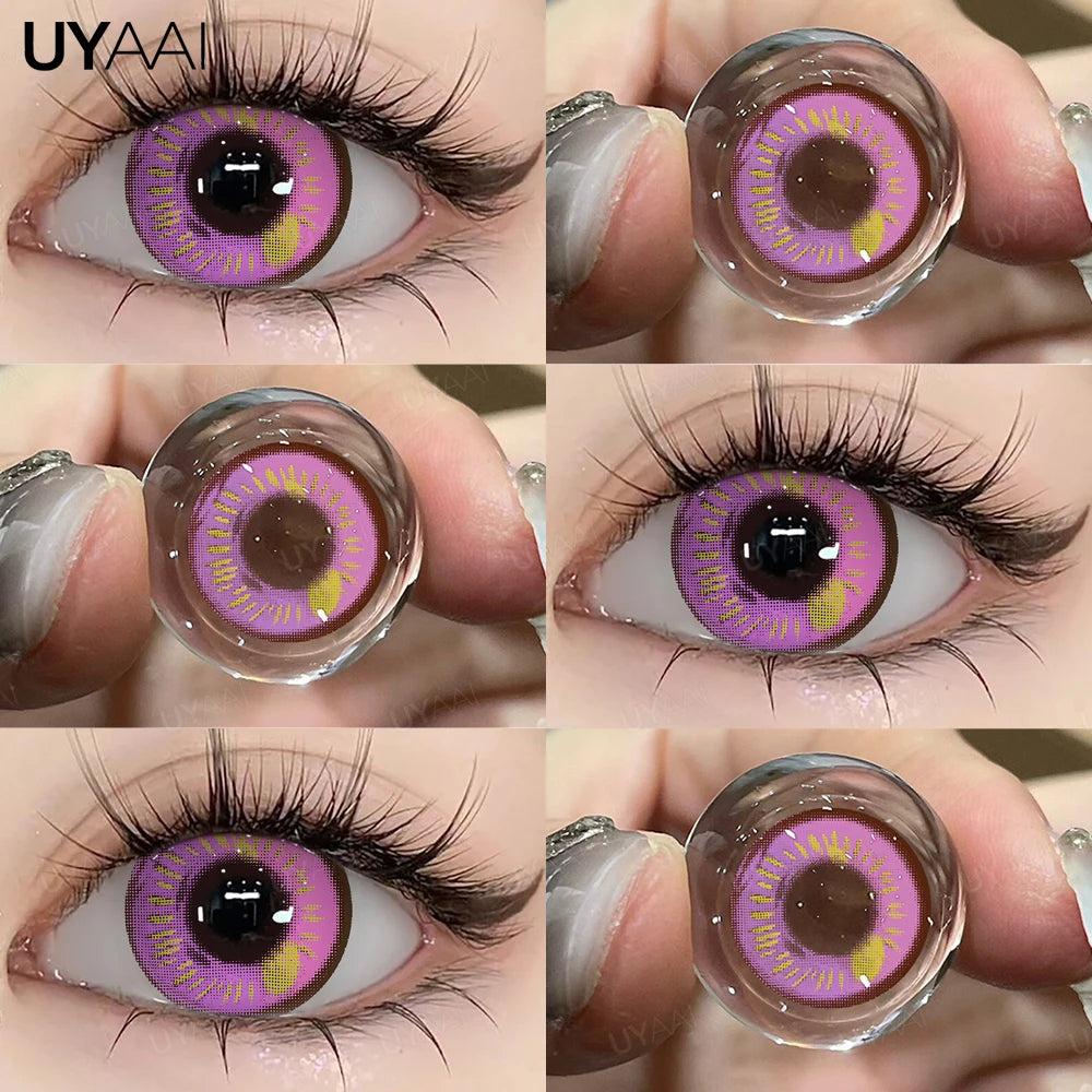 Lentes de Contato Coloridas Novo Estilo Olhos Naturais