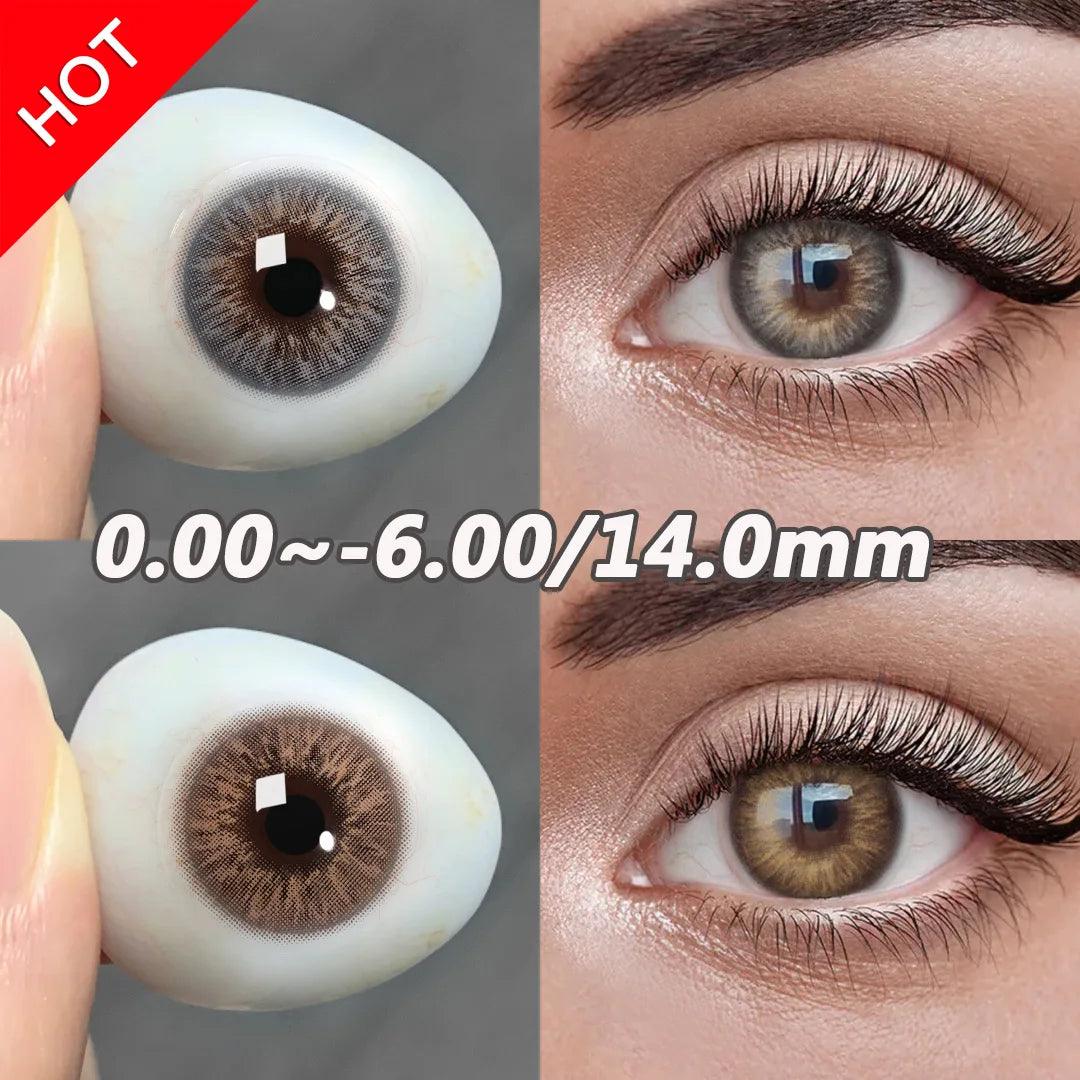 Lentes de Contato Coloridas Hidrocor Com e Sem Grau | 6 meses de uso