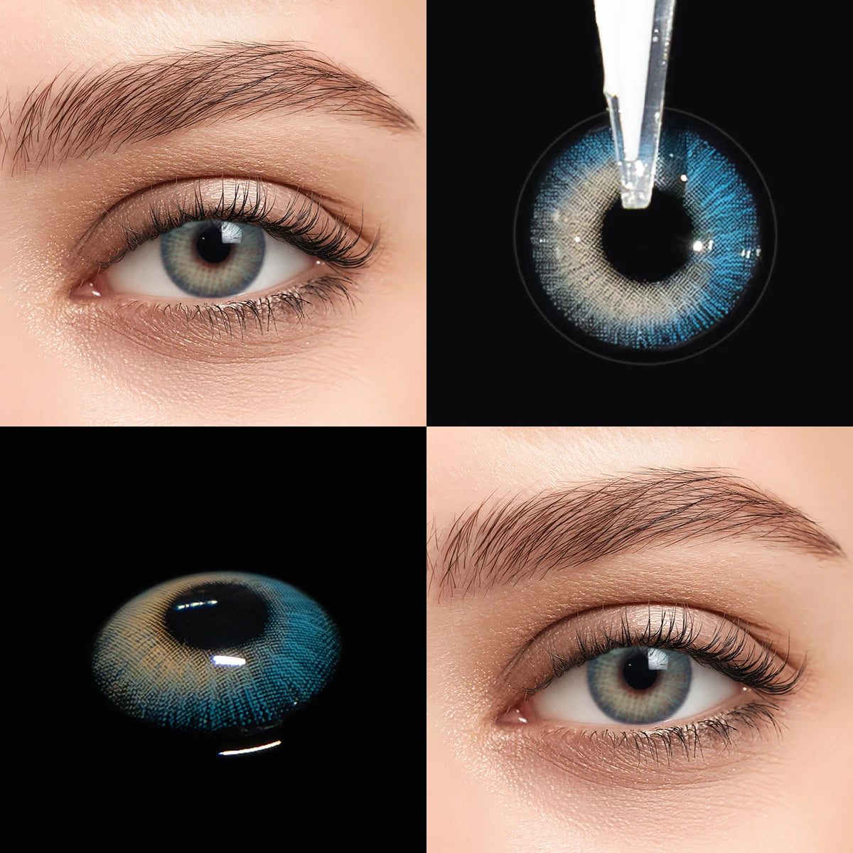 Lente de Contato Colorida Azul Romantic Blue
