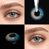 Lente de Contato Colorida Azul Romantic Blue