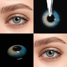 Lente de Contato Colorida Azul Romantic Blue