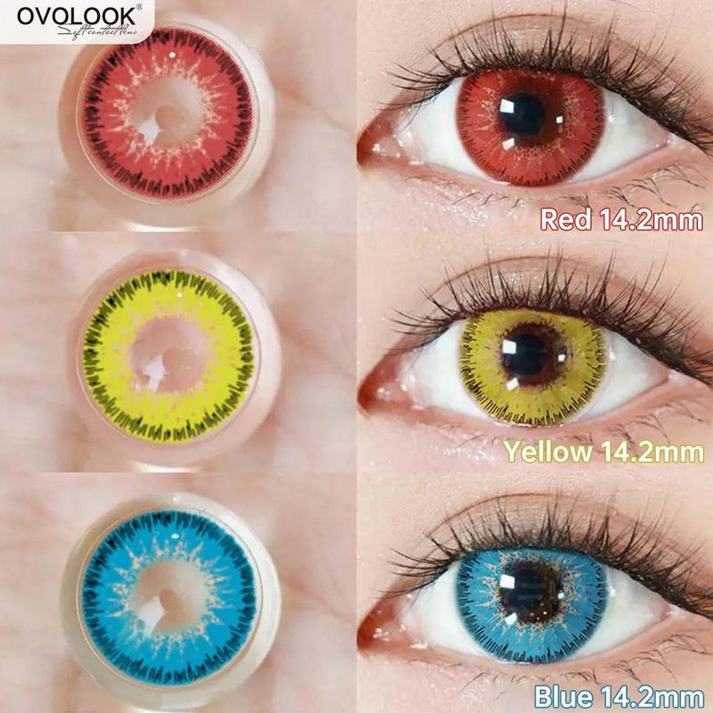 Lentes de Contato Coloridas OvoLook para Fantasia/Cosplay | 1 Ano de Uso