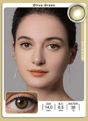 Lentes de Contato Olive Green | Olhos Naturais