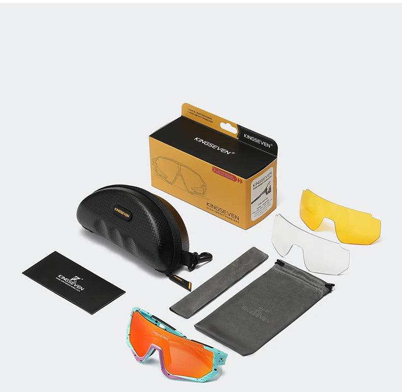 Kit Óculos de Sol Polarizado KINGSEVEN | Outdoor Series | Proteção UV400