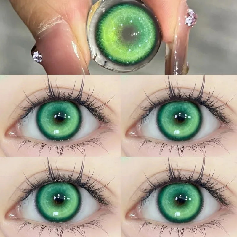 Lentes Halloween Verde Esmeralda Neon