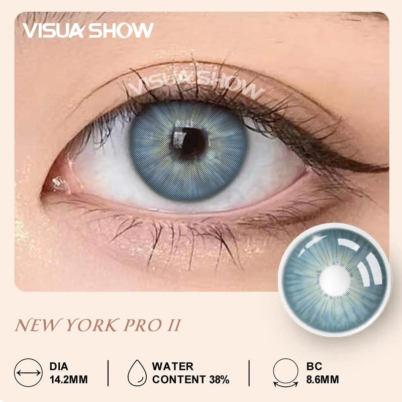 Lentes de Contato Coloridas VISUASHOW New York Pro II