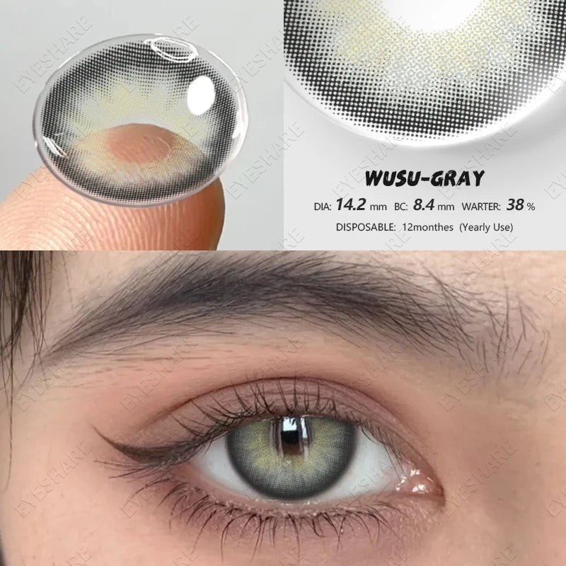 Lentes de Contato Coloridas Olhos Naturais | Anual (Caixa c/ 2 lentes)