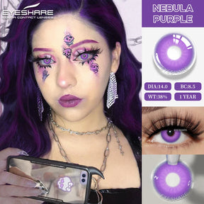 Lentes Coloridas para Halloween Cosplay Fantasia Boo