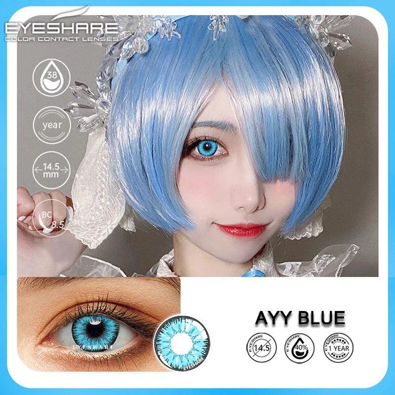 Lentes de Contato Coloridas para Fantasia/Cosplay | 1 Ano de Uso