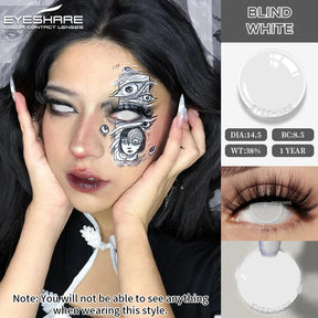 Lentes Coloridas para Halloween Cosplay Fantasia Boo
