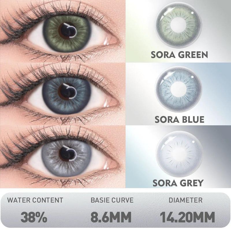 Lentes de Contato Coloridas Visuashow New Design Sora