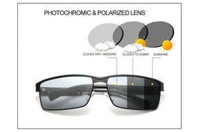 Kit Óculos de Sol Polarizado KINGSEVEN Photochromic | Proteção UV400 Anti-Reflexo