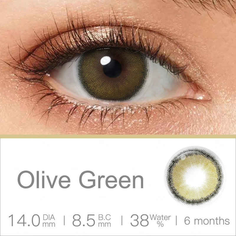 Lentes de Contato Olive Green | Olhos Naturais