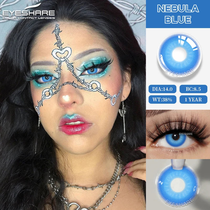 Lentes Coloridas para Halloween Cosplay Fantasia Boo