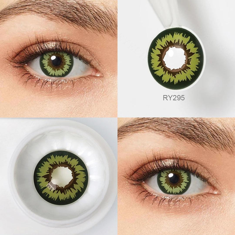 Lentes de Contato Coloridas Kokomi para Cosplay Fantasia Halloween