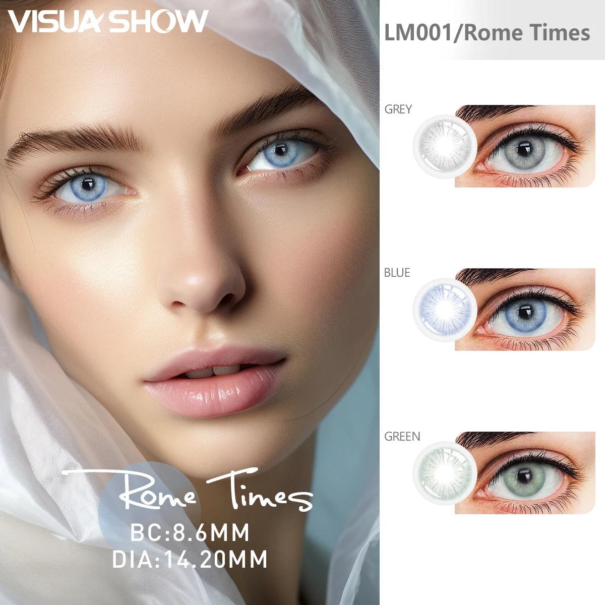 Lentes de Contato Coloridas Roman Times VisuaShow