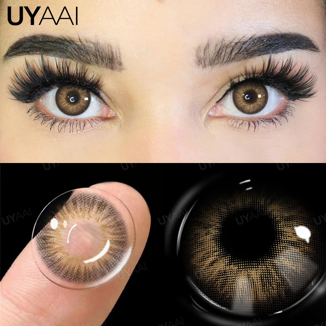Lentes de Contato Coloridas Aparência Natural Olhos Naturais