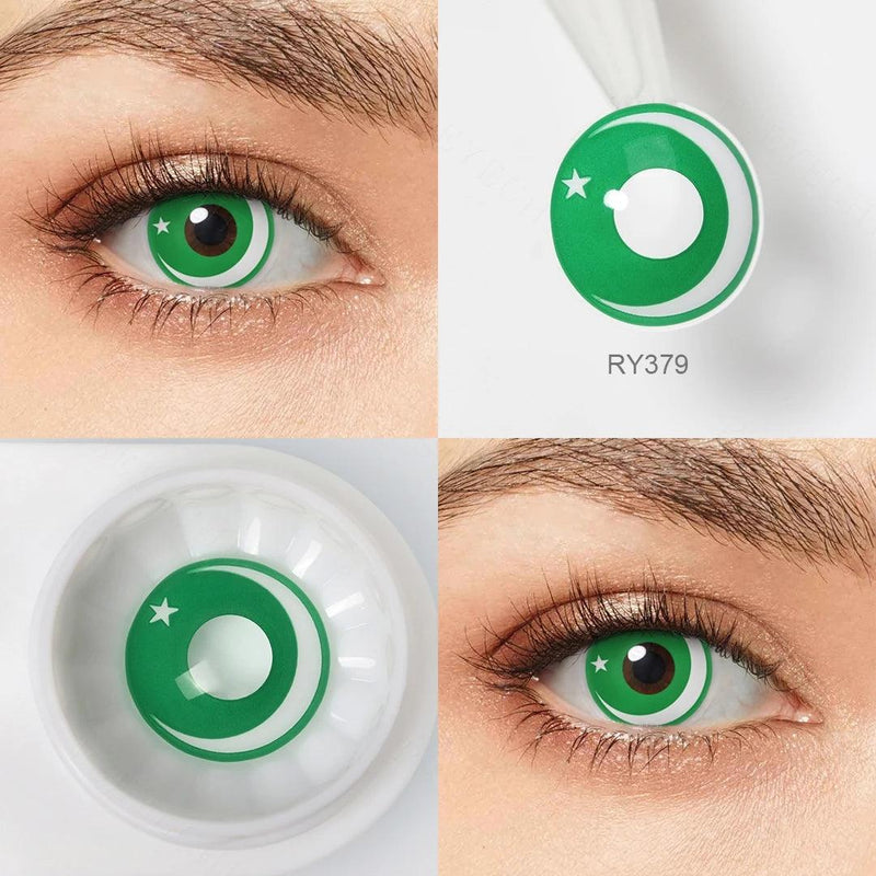 Lentes de Contato para Halloween Cosplay Fantasia Estrelas
