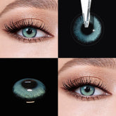 Lente de Contato Colorida Azul Bubbles Blue