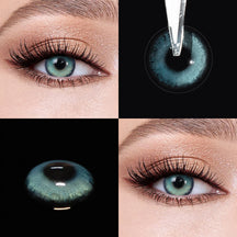 Lente de Contato Colorida Azul Bubbles Blue