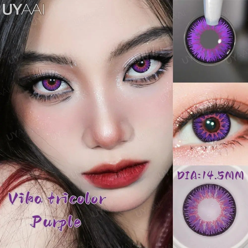 Lentes de Contato Coloridas Novo Estilo Olhos Naturais