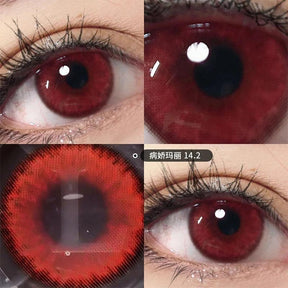 Lentes de Contato Coloridas para Halloween Fantasia Cosplay OVOLOOK