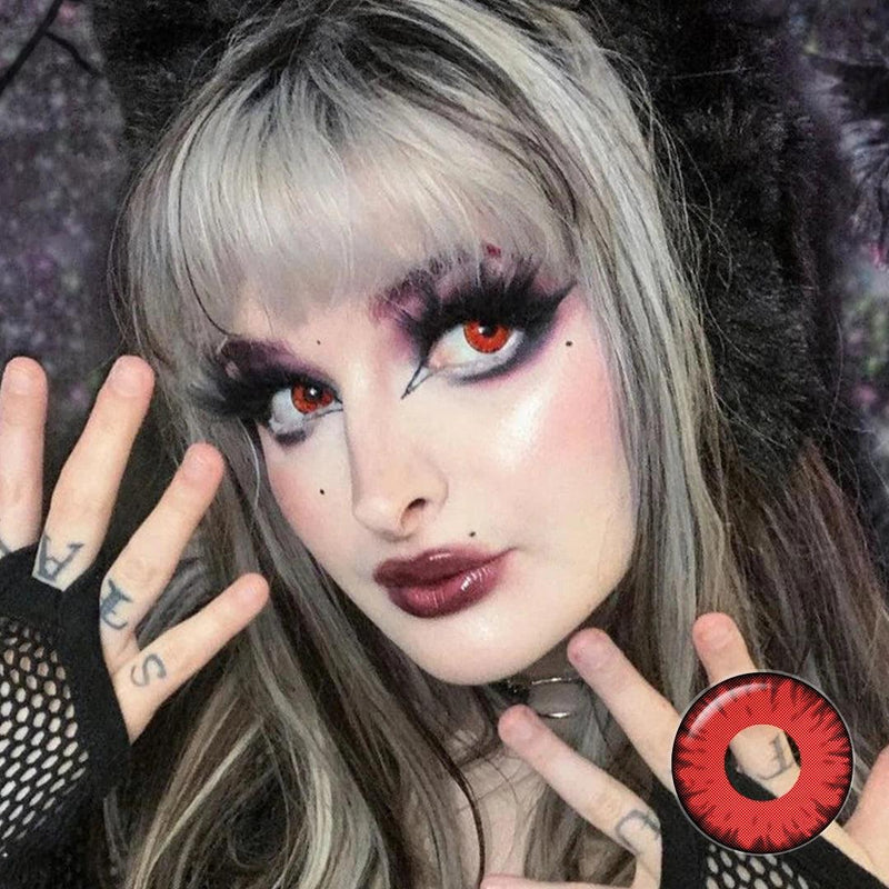 Lentes Coloridas para Halloween, Cosplay e Fantasia