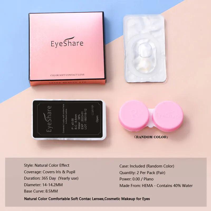 50% de DESCONTO | Lentes de Contato Coloridas Super Macias e Confortáveis Olhos Naturais