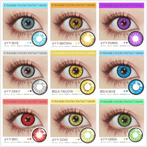 Lentes de Contato Coloridas para Fantasia/Cosplay | 1 Ano de Uso