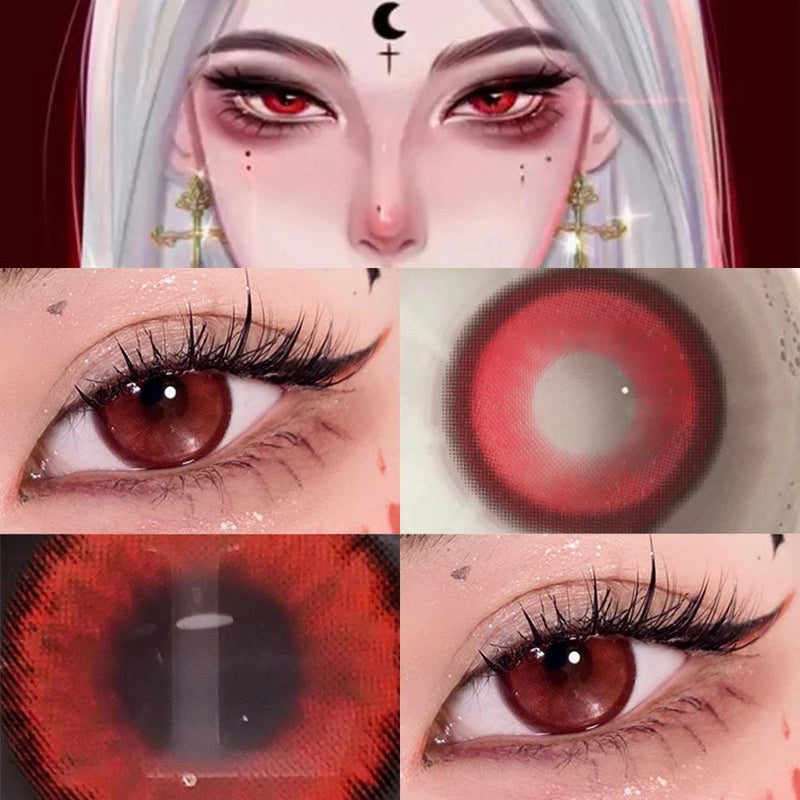 Lentes de Contato Coloridas para Halloween Fantasia Cosplay OVOLOOK