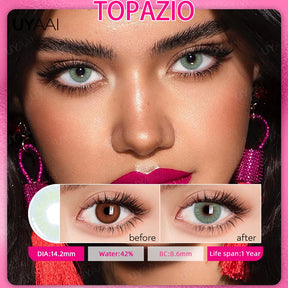 Lentes de Contato Coloridas Novo Olhar Olhos Naturais