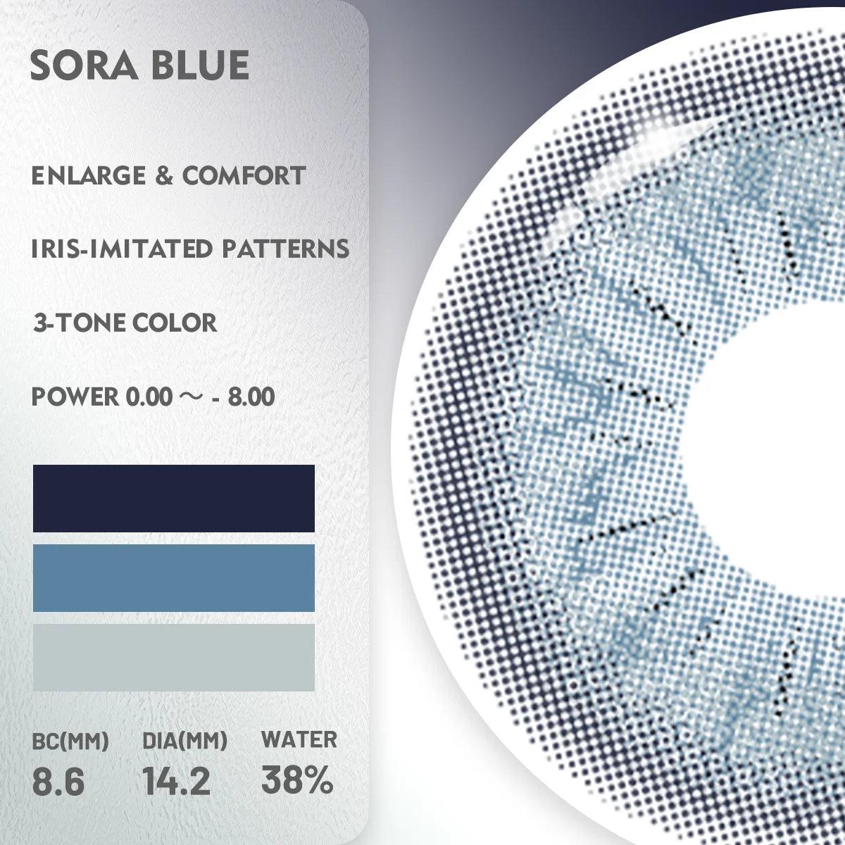 Lentes de Contato Coloridas Visuashow New Design Sora