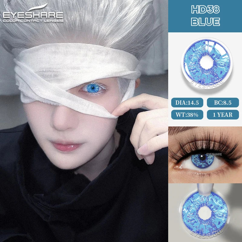 Lentes Coloridas para Halloween Cosplay Fantasia Boo