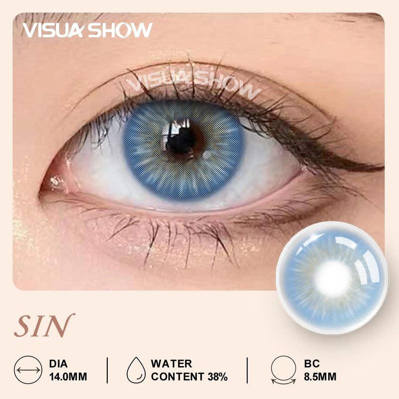 Lentes de Contato Coloridas VISUASHOW Sin