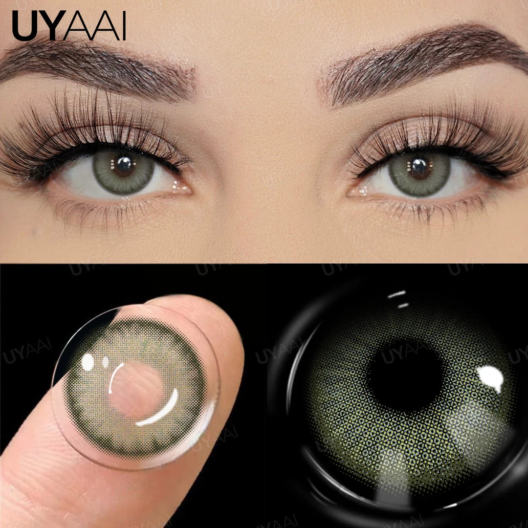 Lentes Coloridas Suaves e Macias Olhos Naturais