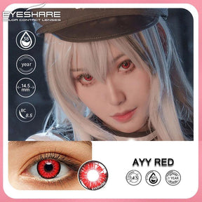 Lentes de Contato Coloridas para Fantasia/Cosplay | 1 Ano de Uso