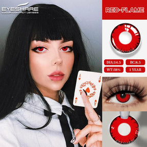 Lentes Coloridas para Halloween Cosplay Fantasia Boo